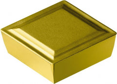 Sandvik Coromant - SPMR423 53 Grade 2025 Carbide Turning Insert - TiCN/Al2O3/TiN Finish, 90° Square, 1/2" Inscr Circle, 1/8" Thick, 3/64" Corner Radius - Exact Tooling