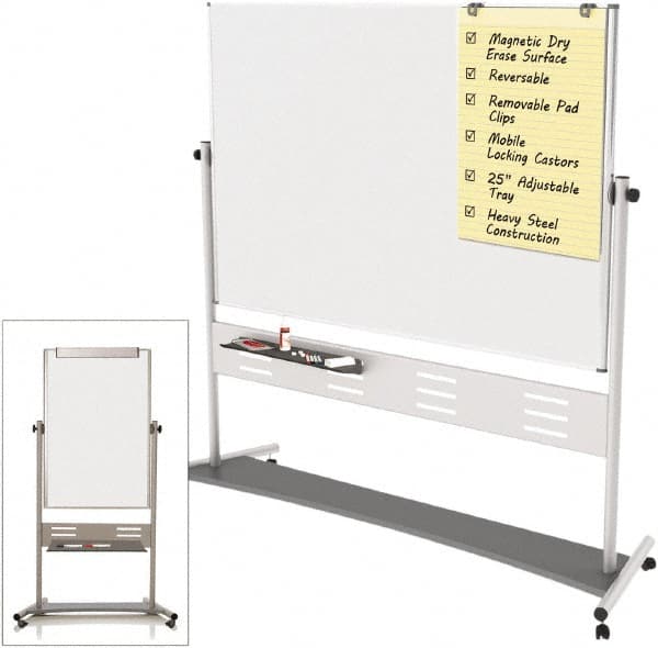 MasterVision - Magnetic Dry Erase Easel - 80" High - Exact Tooling