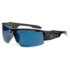DAGR Blue Mirror Lens Black Safety Glasses - Exact Tooling