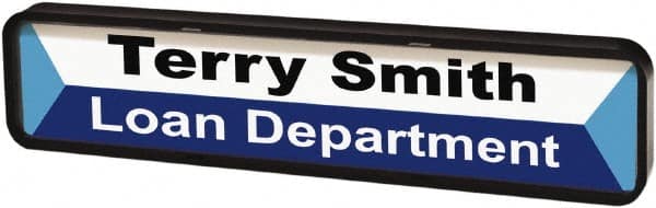 ADVANTUS - "Customizable", 1" Long x 9" Wide, Rigid Plastic Safety Sign - Rectangular, Use for Workplace/Safety - Exact Tooling