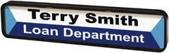 ADVANTUS - "Customizable", 1" Long x 9" Wide, Rigid Plastic Safety Sign - Rectangular, Use for Workplace/Safety - Exact Tooling