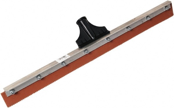 SEYMOUR-MIDWEST - 24-3/8" Rubber Blade Floor Squeegee - Threaded End, Single Edge, Aluminum Holder - Exact Tooling