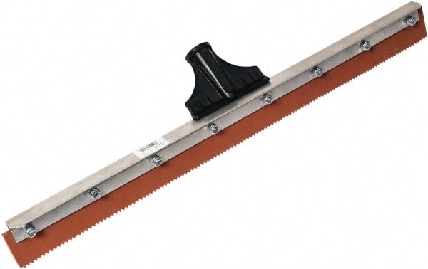 SEYMOUR-MIDWEST - 23-15/16" Rubber Blade Floor Squeegee - Threaded End, Single Edge, Aluminum Holder - Exact Tooling