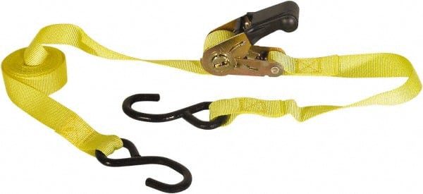 Buyers Products - 12' Long x 1" Wide, 1,800 Lb Basket Capacity, Nylon Web Sling - Yellow - Exact Tooling