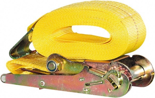 Buyers Products - 27' Long x 3" Wide, 15,000 Lb Basket Capacity, Nylon Web Sling - Yellow - Exact Tooling