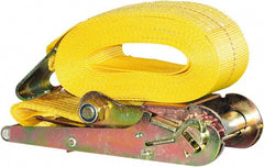 Buyers Products - 27' Long x 3" Wide, 15,000 Lb Basket Capacity, Nylon Web Sling - Yellow - Exact Tooling