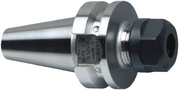 HAIMER - 0.02" to 0.39" Capacity, 3.54" Projection, BT30 Taper Shank, ER16 Collet Chuck - 0.0001" TIR - Exact Tooling