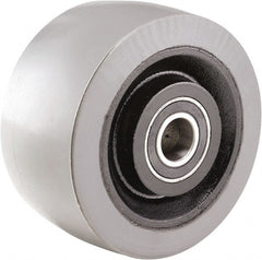 Hamilton - 6 Inch Diameter x 3 Inch Wide, Polyurethane on Cast Iron Caster Wheel - 3,000 Lb. Capacity, 3-1/2 Inch Hub Length, 3/4 Inch Axle Diameter, Tapered Roller Bearing - Exact Tooling