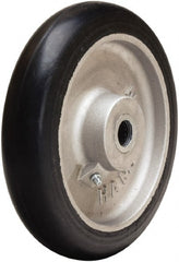 Hamilton - 8 Inch Diameter x 1-5/8 Inch Wide, Rubber on Aluminum Caster Wheel - 350 Lb. Capacity, 2-1/4 Inch Hub Length, 5/8 Inch Axle Diameter, Straight Roller Bearing - Exact Tooling