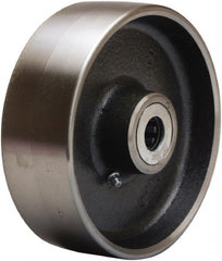 Hamilton - 6 Inch Diameter x 2 Inch Wide, Forged Steel Caster Wheel - 2,000 Lb. Capacity, 2-1/4 Inch Hub Length, 3/4 Inch Axle Diameter, Straight Roller Bearing - Exact Tooling