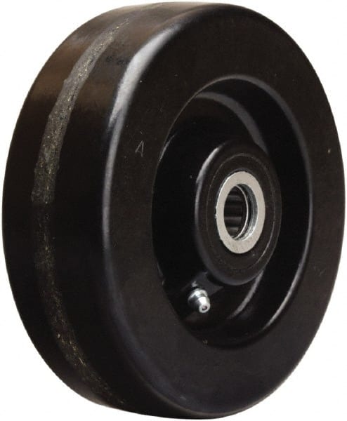 Hamilton - 6 Inch Diameter x 2 Inch Wide, Phenolic Caster Wheel - 1,200 Lb. Capacity, 2-3/16 Inch Hub Length, 3/4 Inch Axle Diameter, Straight Roller Bearing - Exact Tooling