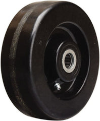 Hamilton - 6 Inch Diameter x 2 Inch Wide, Phenolic Caster Wheel - 1,200 Lb. Capacity, 2-3/16 Inch Hub Length, 3/4 Inch Axle Diameter, Straight Roller Bearing - Exact Tooling