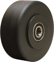 Hamilton - 5 Inch Diameter x 2 Inch Wide, Nylon Caster Wheel - 2,150 Lb. Capacity, 2-1/4 Inch Hub Length, 1/2 Inch Axle Diameter, Stainless Steel Precision Ball Bearing - Exact Tooling