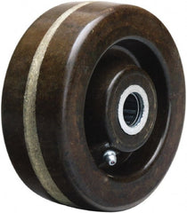 Hamilton - 5 Inch Diameter x 2 Inch Wide, Phenolic Caster Wheel - 1,000 Lb. Capacity, 2-3/16 Inch Hub Length, 3/4 Inch Axle Diameter, Straight Roller Bearing - Exact Tooling