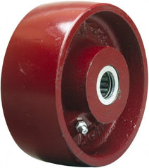 Hamilton - 5 Inch Diameter x 3 Inch Wide, Cast Iron Caster Wheel - 1,500 Lb. Capacity, 3-1/4 Inch Hub Length, 3/4 Inch Axle Diameter, Precision Ball Bearing - Exact Tooling