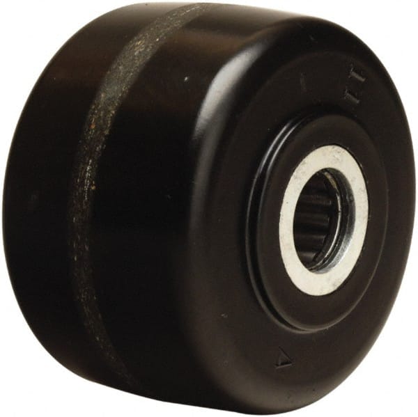 Hamilton - 3-1/4 Inch Diameter x 2 Inch Wide, Phenolic Caster Wheel - 700 Lb. Capacity, 2-3/16 Inch Hub Length, 1/2 Inch Axle Diameter, Straight Roller Bearing - Exact Tooling