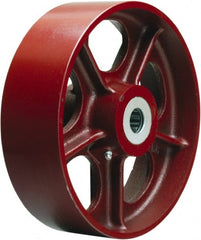 Hamilton - 10 Inch Diameter x 3-1/2 Inch Wide, Cast Iron Caster Wheel - 3,000 Lb. Capacity, 4-1/4 Inch Hub Length, 2-3/16 Inch Axle Diameter, Plain Bore Bearing - Exact Tooling