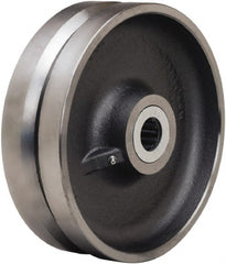 Hamilton - 10 Inch Diameter x 3 Inch Wide, Forged Steel Caster Wheel - 3,600 Lb. Capacity, 3-1/4 Inch Hub Length, 1-1/4 Inch Axle Diameter, Straight Roller Bearing - Exact Tooling