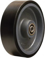 Hamilton - 12 Inch Diameter x 3 Inch Wide, Polyurethane on Cast Iron Caster Wheel - 4,550 Lb. Capacity, 3-1/4 Inch Hub Length, 3/4 Inch Axle Diameter, Tapered Roller Bearing - Exact Tooling
