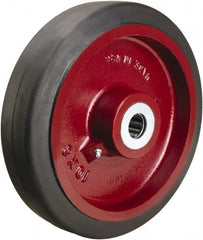 Hamilton - 10 Inch Diameter x 2-1/2 Inch Wide, Rubber on Cast Iron Caster Wheel - 790 Lb. Capacity, 3-1/4 Inch Hub Length, 1 Inch Axle Diameter, Straight Roller Bearing - Exact Tooling