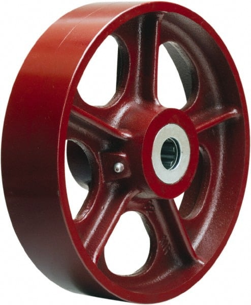 Hamilton - 10 Inch Diameter x 2-1/2 Inch Wide, Cast Iron Caster Wheel - 2,500 Lb. Capacity, 3-1/4 Inch Hub Length, 1-15/16 Inch Axle Diameter, Plain Bore Bearing - Exact Tooling