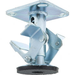 Hamilton - Floor Truck Lock for 5" Diam Caster Wheels - 5-1/2" Retracted Clearance, 4" x 4-1/2" Top Plate Size, 2-5/8" x 3-5/8" Slotted to 3" x 3" Bolt Hole Spacing - Exact Tooling