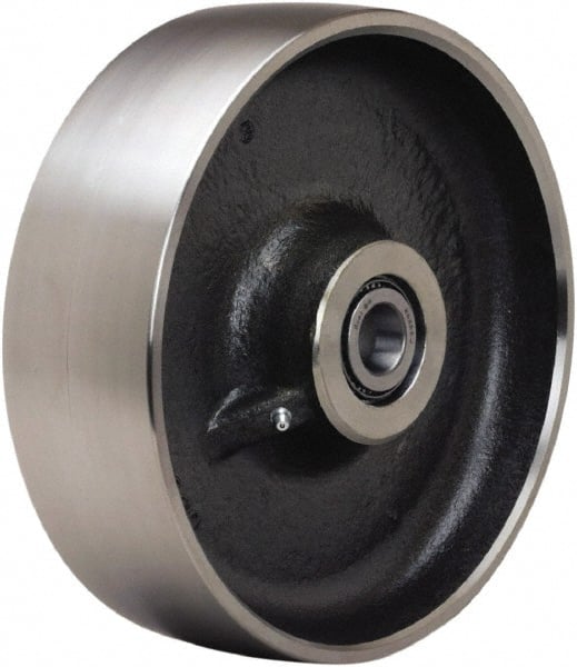Hamilton - 10 Inch Diameter x 3 Inch Wide, Forged Steel Caster Wheel - 6,000 Lb. Capacity, 3-1/4 Inch Hub Length, 1 Inch Axle Diameter, Tapered Roller Bearing - Exact Tooling