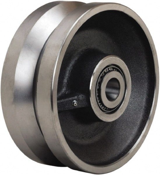 Hamilton - 10 Inch Diameter x 4 Inch Wide, Forged Steel Caster Wheel - 16,000 Lb. Capacity, 4-1/4 Inch Hub Length, 1-1/4 Inch Axle Diameter, Tapered Roller Bearing - Exact Tooling