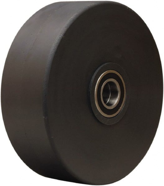 Hamilton - 12 Inch Diameter x 4 Inch Wide, Nylon Caster Wheel - 10,000 Lb. Capacity, 4-1/4 Inch Hub Length, 1-1/4 Inch Axle Diameter, Precision Ball Bearing - Exact Tooling