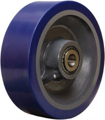 Hamilton - 12 Inch Diameter x 4 Inch Wide, Polyurethane on Forged Steel Caster Wheel - 6,000 Lb. Capacity, 4-1/4 Inch Hub Length, 1-1/4 Inch Axle Diameter, Tapered Roller Bearing - Exact Tooling