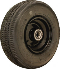 Hamilton - 12 Inch Diameter x 4-1/8 Inch Wide, Rubber Caster Wheel - 625 Lb. Capacity, 3-9/16 Inch Hub Length, 3/4 Inch Axle Diameter, Sealed Precision Ball Bearing - Exact Tooling