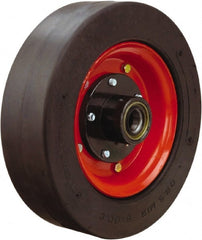 Hamilton - 14 Inch Diameter x 4 Inch Wide, Rubber Caster Wheel - 1,500 Lb. Capacity, 4-1/2 Inch Hub Length, 1-1/4 Inch Axle Diameter, Tapered Roller Bearing - Exact Tooling