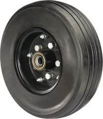 Hamilton - 21 Inch Diameter x 6 Inch Wide, Rubber Caster Wheel - 4,200 Lb. Capacity, 4-1/2 Inch Hub Length, 1-1/4 Inch Axle Diameter, Tapered Roller Bearing - Exact Tooling