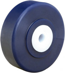 Hamilton - 4 Inch Diameter x 1-1/4 Inch Wide, Polyurethane Caster Wheel - 500 Lb. Capacity, 1-3/8 Inch Hub Length, 3/4 Inch Axle Diameter, Straight Roller Bearing - Exact Tooling