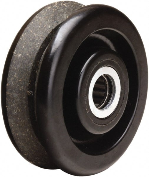 Hamilton - 4 Inch Diameter x 1-1/2 Inch Wide, Phenolic Caster Wheel - 380 Lb. Capacity, 1-5/8 Inch Hub Length, 3/4 Inch Axle Diameter, Straight Roller Bearing - Exact Tooling