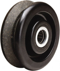 Hamilton - 4 Inch Diameter x 1-1/2 Inch Wide, Phenolic Caster Wheel - 380 Lb. Capacity, 1-5/8 Inch Hub Length, 3/4 Inch Axle Diameter, Straight Roller Bearing - Exact Tooling