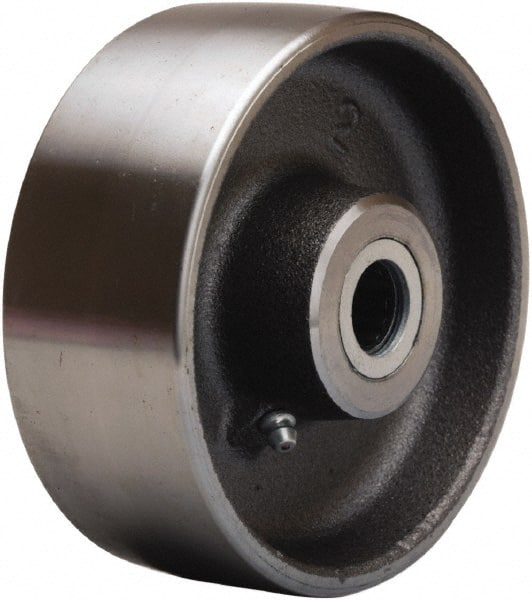 Hamilton - 5 Inch Diameter x 2 Inch Wide, Forged Steel Caster Wheel - 1,500 Lb. Capacity, 2-1/4 Inch Hub Length, 1-3/16 Inch Axle Diameter, Plain Bore Bearing - Exact Tooling