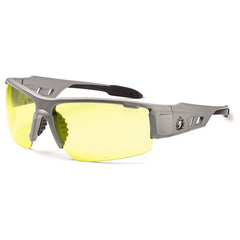 DAGR Yellow Lens Matte Gray Safety Glasses - Exact Tooling