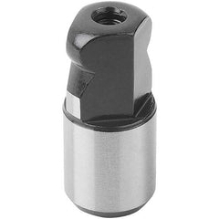 KIPP - 20mm Nose Diam, 15mm Nose Length, Flattened Ball Straight Locating Pin - Exact Tooling