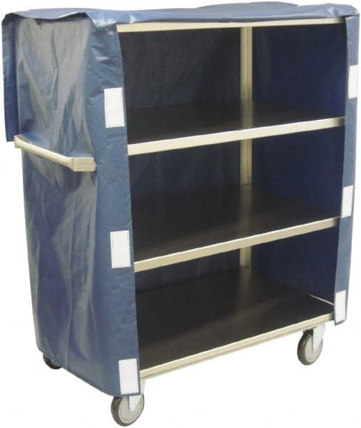 Jamco - 600 Lb Capacity, 48" Wide x 22" Long x 47" High Linen Cart - 4 Shelf, Stainless Steel, 4 Swivel Casters - Exact Tooling