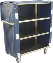 Jamco - 600 Lb Capacity, 48" Wide x 22" Long x 47" High Linen Cart - 4 Shelf, Stainless Steel, 4 Swivel Casters - Exact Tooling