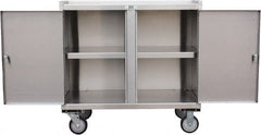 Jamco - 36" Wide x 34" High x 18" Deep, Mobile Closed Cabinet - 1,200 Lb Capacity, 11" Shelf Clearance - Exact Tooling