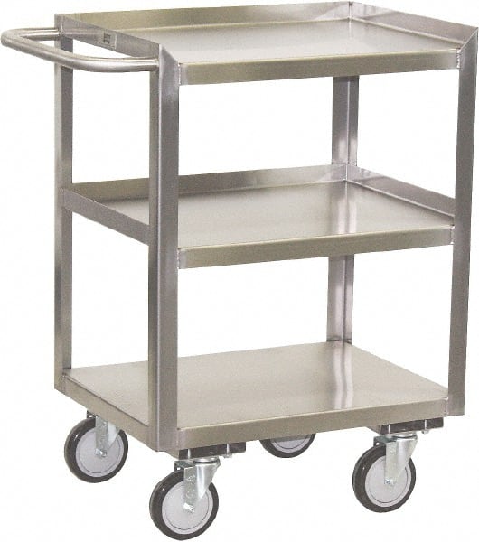 Jamco - 24" Wide x 35" High x 18" Deep, Mobile Work Stand - 1,200 Lb Capacity, 11" Shelf Clearance - Exact Tooling