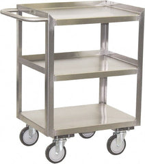 Jamco - 24" Wide x 35" High x 18" Deep, Mobile Work Stand - 1,200 Lb Capacity, 11" Shelf Clearance - Exact Tooling