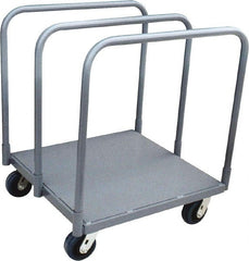 Jamco - 2,000 Lb Capacity Panel Mover - Steel Deck, 31" OAW, 10" Platform Height, Urethane Casters - Exact Tooling