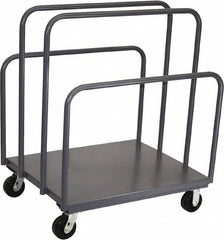 Jamco - 2,000 Lb Capacity Sheet & Panel Truck - Steel Deck, 36" OAW, 9" Platform Height, Phenolic Casters - Exact Tooling