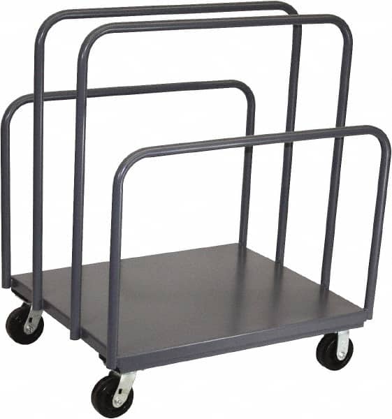Jamco - 2,000 Lb Capacity Sheet & Panel Truck - Steel Deck, 48" OAW, 9" Platform Height - Exact Tooling