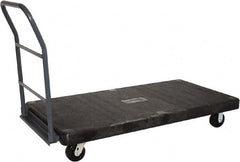 Jamco - 2,500 Lb Capacity Platform Truck - Structural Foam Deck, 48" OAW, 10" Platform Height, Phenolic Casters - Exact Tooling