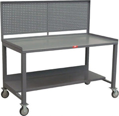 Jamco - Heavy Duty Use Workbench Mobile Work Bench - Steel, Gray, 36" Long x 60" Deep x 58" High - Exact Tooling
