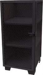 Jamco - 3 Shelf Security Storage Cabinet - Steel, 36" Wide x 24" Deep x 54" High, Black - Exact Tooling